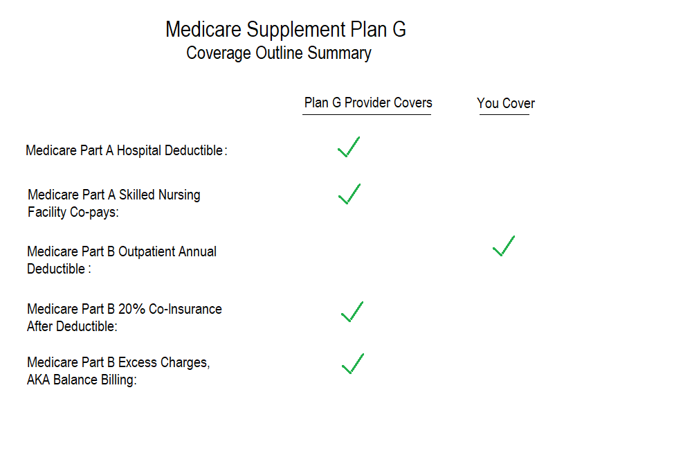 Standardized Medicare Supplement Plans Chart 2019